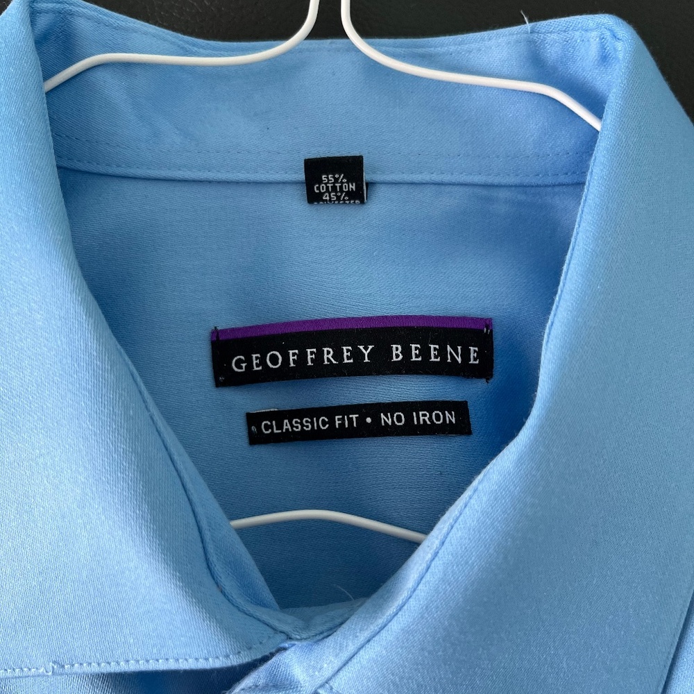 Geoffrey Beene dress shirt, blue